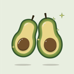 set of Avocado vector