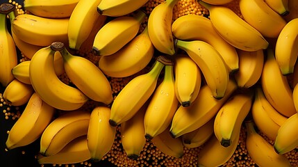 Banana Musa acuminata seamless pattern background