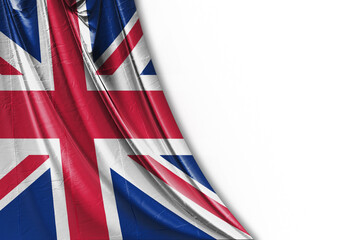 United Kingdom flag on transparent background.