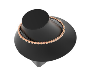 Jewelry isolated on background. 3d rendering - illustration