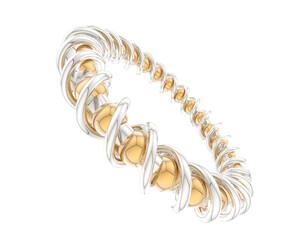 Jewelry isolated on background. 3d rendering - illustration