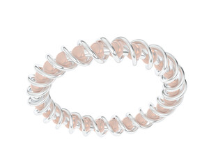 Obraz premium Engagement ring isolated on background. 3d rendering - illustration