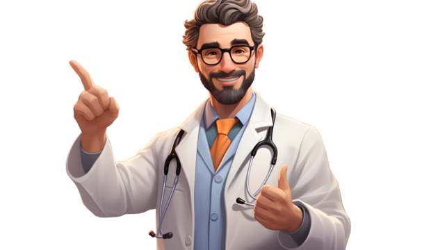 Doctor Cartoon Vector PNG, Transparent background cartoon vector, Medical professional graphic, Healthcare icon, Doctor illustration, Cartoon character file, Medical personnel icon