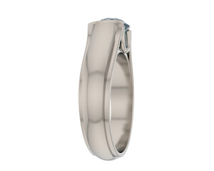 Engagement ring isolated on background. 3d rendering - illustration