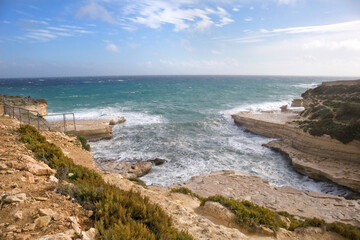Fototapeta na wymiar St. Peter's Pool near Marsaxlokk, Malta