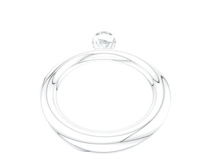 Jewelry isolated on background. 3d rendering - illustration