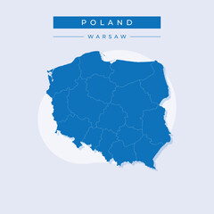 Vector illustration vector of Poland map Poland