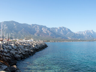view of the port of the port of kemer antalya