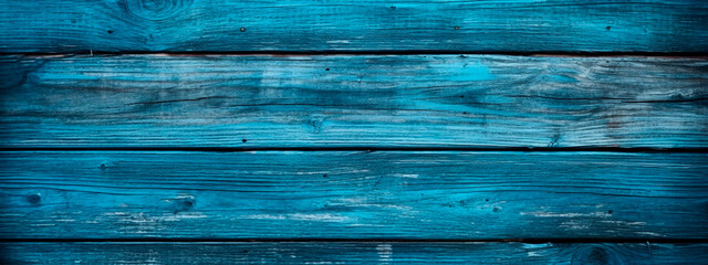 Wood background texture blue. Selective focus.