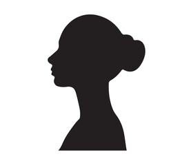  vector woman face silhouettes 