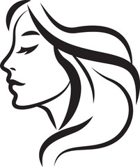 Face Woman icon, paintbrush