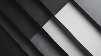 Gray black white paper texture flat solid minimalist geometric pattern abstract background wallpaper - obrazy, fototapety, plakaty