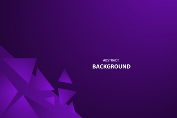 Purple triangle shape vector background for corporate concept, template, poster, brochure, website, flyer design. Vector illustration - obrazy, fototapety, plakaty
