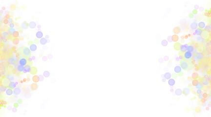 abstract blur bokeh banner shape background. rainbow colors, pastel purple, blue, gold, green, yellow, white, silver, pink bokeh