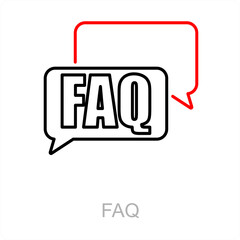 FAQ and help icon concept
