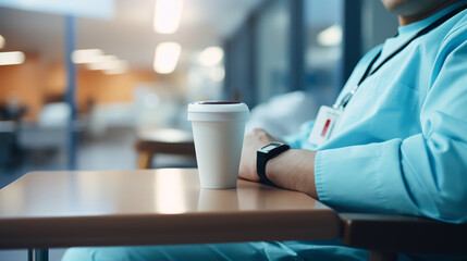 In the Hospital Sick Male Patient Sleeps on the Bed. Heart Rate Monitor Equipment - obrazy, fototapety, plakaty