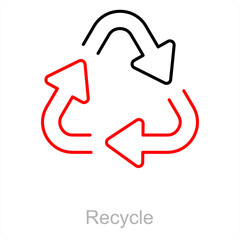 Recycle and ecology icon concept