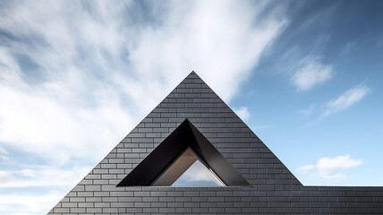 Fototapeta na wymiar a modern building with a view of the sky