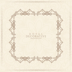 Beautiful Vintage floral frame elegant background design