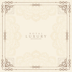 Artistic elegant classic vintage floral frame background design