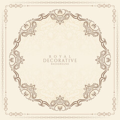 Luxurious stylish Vintage floral frame background