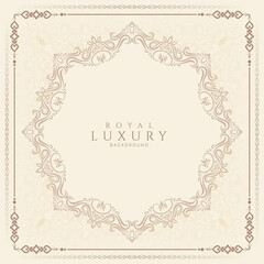 Beautiful Vintage floral frame elegant background design