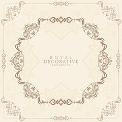Artistic elegant classic vintage floral frame background design