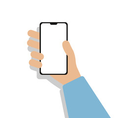 holding the phone .Eps 10 vector