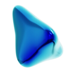 3D Illustration of Y2K Geometric Shape