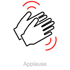 Applause and clap icon concept