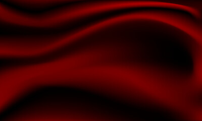 abstract smooth red waves dark background.