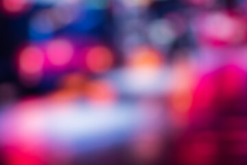 Abstract background of city street in bokeh