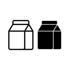 Vector milk icon. Flat illustration of milk isolated on white background. Icon vector illustration sign symbol.
