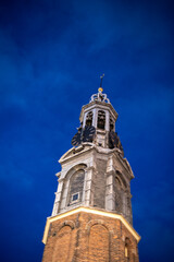 Church at Blue hour in Amsterdam City
