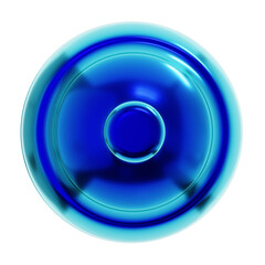 3D Illustration of Y2K Geometric Shape