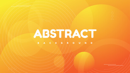 abstract orange background with circle shapes