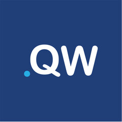 QW Initial logo management company luxury premium trendy