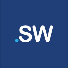 SW Initial logo management company luxury premium trendy