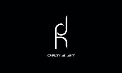 DH, HD, D, H abstract letters logo monogram