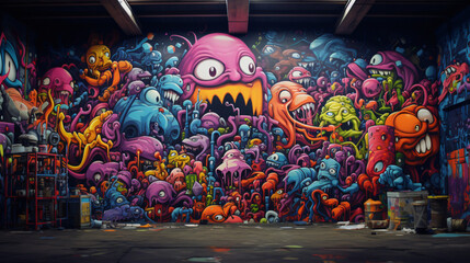Obraz premium graffiti on the wall