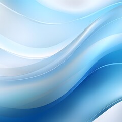 Blue Wavy Background with Thin Waves