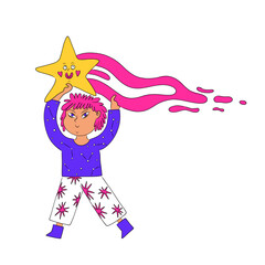 woman contour astrology, goddess of female power. zodiac signs, tarot cards, fortune-telling and predictions, forecast	