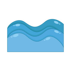 illustration of wave
