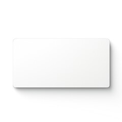 White empty business cards stack mockup isolated on white background Generative AI