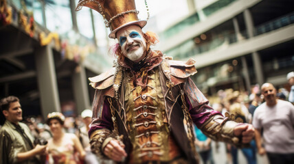 Mardi Gras Carnival King. Shrove Tuesday, Fat Tuesday concept