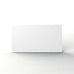 White empty business cards stack mockup isolated on white background Generative AI