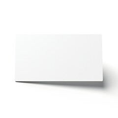 Fototapeta premium White empty business cards stack mockup isolated on white background Generative AI