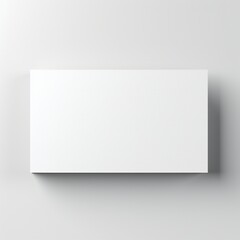 White empty business cards stack mockup isolated on white background Generative AI