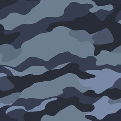 Contemporary Urban Camouflage Vector Military Textile Print, Abstract Army Style Modern Fabric Template seamless pattern