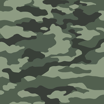 Contemporary Urban Camouflage Vector Military Textile Print, Abstract Army Style Modern Fabric Template seamless pattern